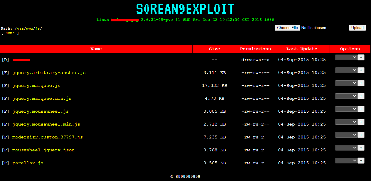 Sorean9exploit  PHP Shell DOWNLOAD