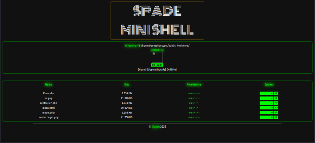 SPADE MİNİ PHP SHELL DOWNLOAD